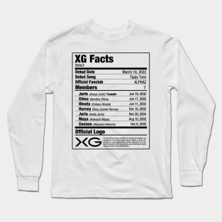 XG Nurtitional Facts 2 Long Sleeve T-Shirt